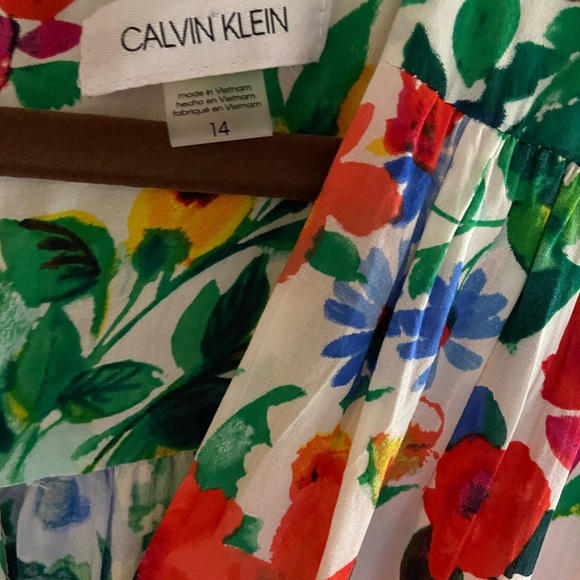 calvin klein Maxi dress Size 14 gorgeous summer Dress approximate length 49” - Picture 5 of 7